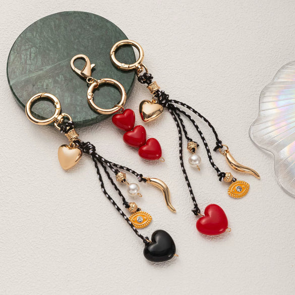 Bag Strap Accessories Alloy Heart Water Drop Bell Electroplating Fashion