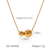 Ball Bead Chain Jewelry Set With Spherical Pendant And Tassel Titanium Steel Stainless Steel Geometric Pattern Pvd Vacuum Plating Women's