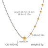 Ball Bead Chain Jewelry Set With Spherical Pendant And Tassel Titanium Steel Stainless Steel Geometric Pattern Pvd Vacuum Plating Women's