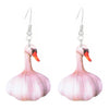 Ballet Dancing Cat Wood Earrings For Women 14K Gold Ear Needle Engraved Animal Zodiac Jewelry