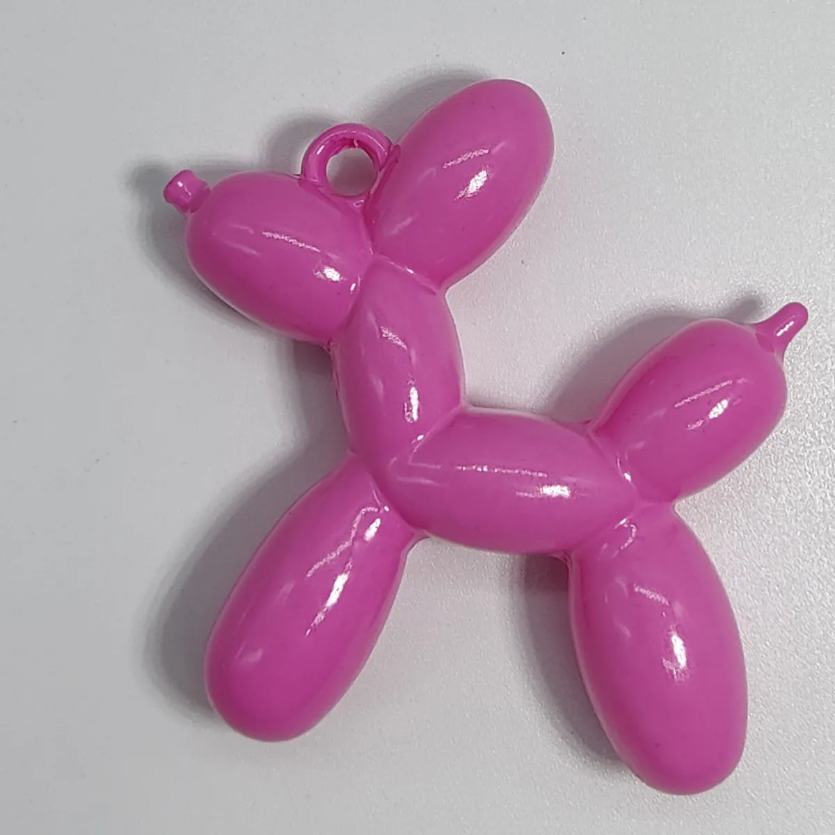 Balloon Dog Acrylic Handmade DIY Hanging Hole Car Hanging Pendant Jewelry Accessories Internet Red Onion Powder Dazzle White Mobile Phone Chain Material