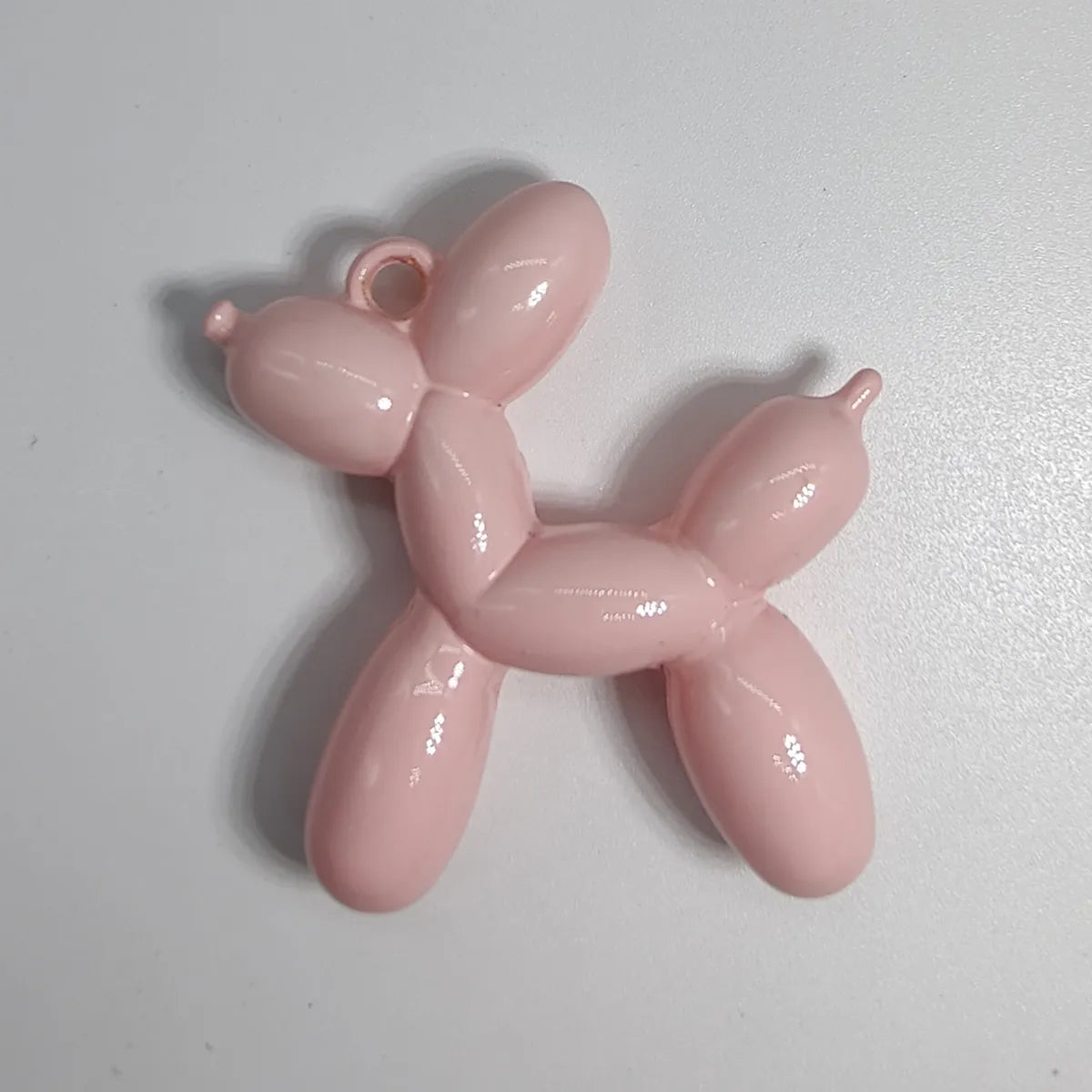 Balloon Dog Acrylic Handmade DIY Hanging Hole Car Hanging Pendant Jewelry Accessories Internet Red Onion Powder Dazzle White Mobile Phone Chain Material