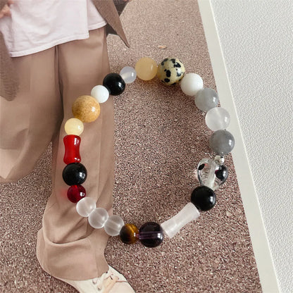 Bamboo Agate New Chinese Retro Beaded Bracelet Female Autumn And Winter Niche Twin Bracelet Design Sense Girlfriends Bracelet