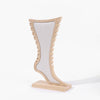 Bamboo And White Hemp Jewelry Anklet Necklace Bracelet With Square Pattern And Highend Style For Display