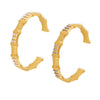 Bamboo Inlaid Bead Creative Temperament Bracelet Stainless Steel Shell Beads Geometric Electroplated