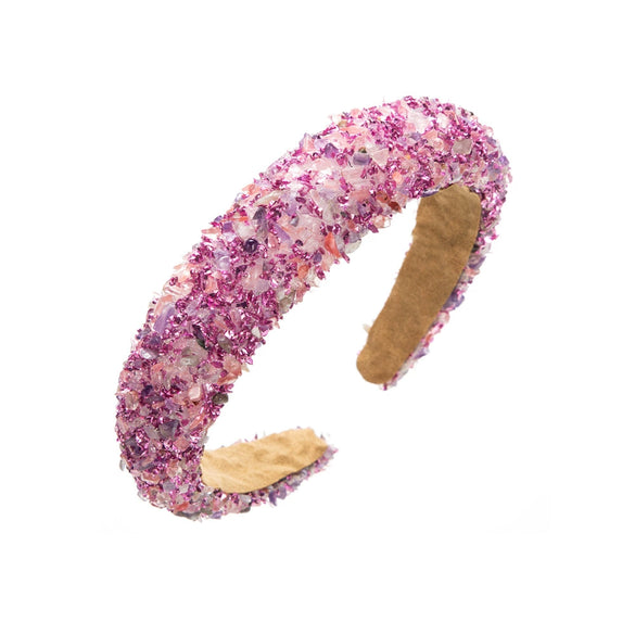 Baroque Colorful Crystal Rhinestone Fabric Hairband Jewelry Hair Accessories