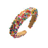 Baroque Colorful Crystal Rhinestone Fabric Hairband Jewelry Hair Accessories