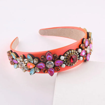 Baroque Colorful Rhinestone Headband Wholesale