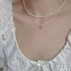 Baroque Freshwater Pearl Asymmetrical Clavicle Necklace For Women