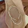 Baroque Freshwater Pearl Asymmetrical Clavicle Necklace For Women