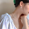 Baroque Freshwater Pearl Asymmetrical Clavicle Necklace For Women