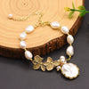 Baroque Natural Freshwater Pearl Retro Non Fading Handmade Electroplated Women's Bracelet With Geometric Styling