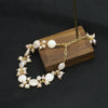 Baroque Natural Freshwater Pearl Retro Non Fading Handmade Electroplated Women's Bracelet With Geometric Styling