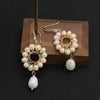 Baroque Pearl Earrings For Women 925 Silver Needle 18K Real Gold Electroplated Geometric Style