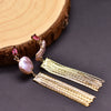 Baroque Pearl Tassel Earrings With 925 Silver Needle Retro Niche Temperament Jewelry For Women Original Design Geometric Shape Natural Pearl Wholesale