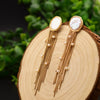 Baroque Pearl Tassel Earrings With 925 Silver Needle Retro Niche Temperament Jewelry For Women Original Design Geometric Shape Natural Pearl Wholesale