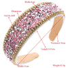 Baroque Rhinestone Crystal Headband Women's Geometric Hair Accessories