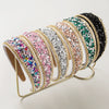 Baroque Rhinestone Crystal Headband Women's Geometric Hair Accessories