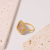 Baroque Ring Natural Freshwater Pearl Flower Handmade Women's Jewelry