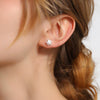 Baroque Star Pearl Earrings S925 Silver Needle Natural Freshwater Pearl Minimalist Women's