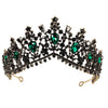 Baroque Style Alloy Rhinestone Bridal Crown Headpiece For Women Luxury Wedding Hair Accessory