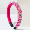 Baroque Style Alloy Woven Diamond Inlaid Hair Hoop Headband Women's Hair Accessories