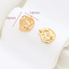 Baroque Style Copper Clad Gold Color Diy Handmade Hanging Earrings With Baking Paint