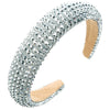 Baroque Style Diamond Inlaid Sponge Headband For Women