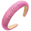 Baroque Style Diamond Inlaid Sponge Headband For Women