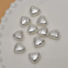 Baroque Style Love Heart Plastic Resin Imitation Shell Pearl Handmade Electroplated Ear Jewelry Accessories Material
