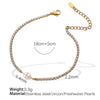 Baroque Style 316L Stainless Steel Necklace And Jewelry With Electroplating Treatment Pearl Rhinestone Design
