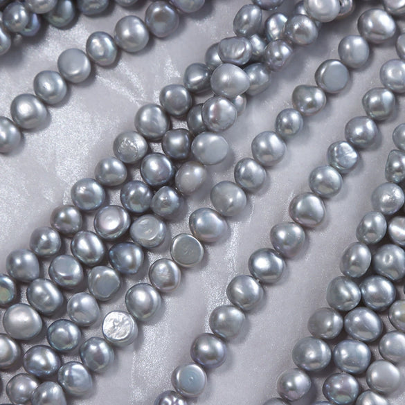 Baroque Twosided Light Natural Freshwater Pearl Jewelry Material