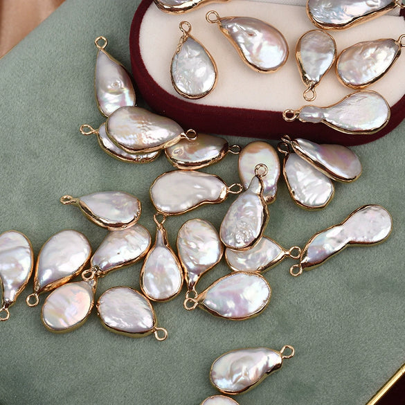 Baroque Water Drop Freshwater Pearl Loose Beads Jewelry Accessories Material