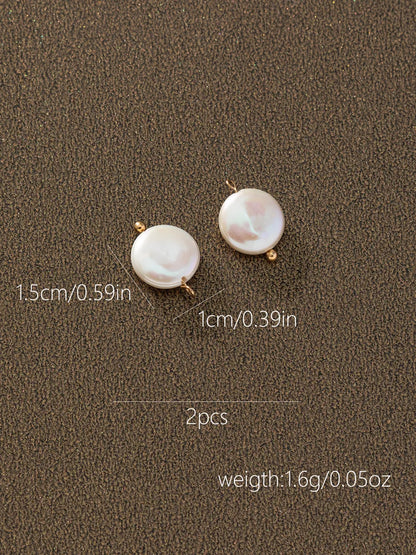 Basic Baroque Style Handmade Round Freshwater Pearl Jewelry Accessories