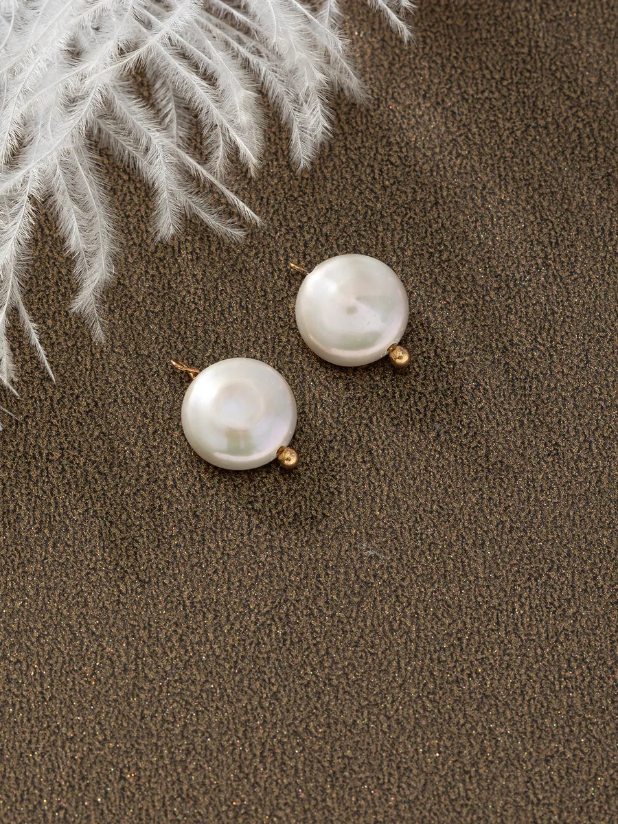 Basic Baroque Style Handmade Round Freshwater Pearl Jewelry Accessories