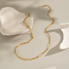 Basic Chain Geometric Hiphop Street Layered Summer Jewelry For Women Stainless Steel Electroplated