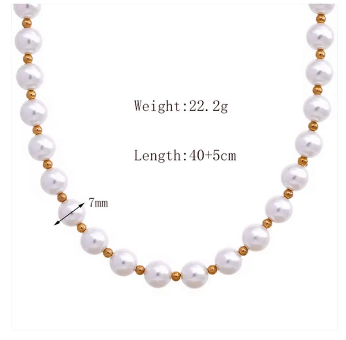 Basic Classic Style Commute Solid Color 18K Gold Plated Artificial Pearls 304 Stainless Steel Artificial Pearl Wholesale Bracelets