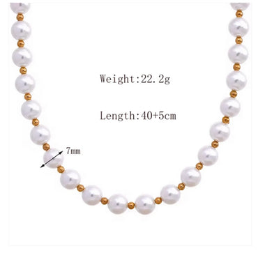 Basic Classic Style Commute Solid Color 18K Gold Plated Artificial Pearls 304 Stainless Steel Artificial Pearl Wholesale Bracelets