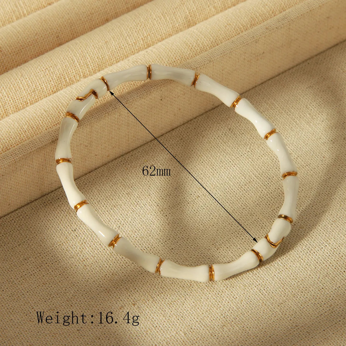 Basic Classic Style Commute Solid Color 304 Stainless Steel 18K Gold Plated Zircon Bangle In Bulk