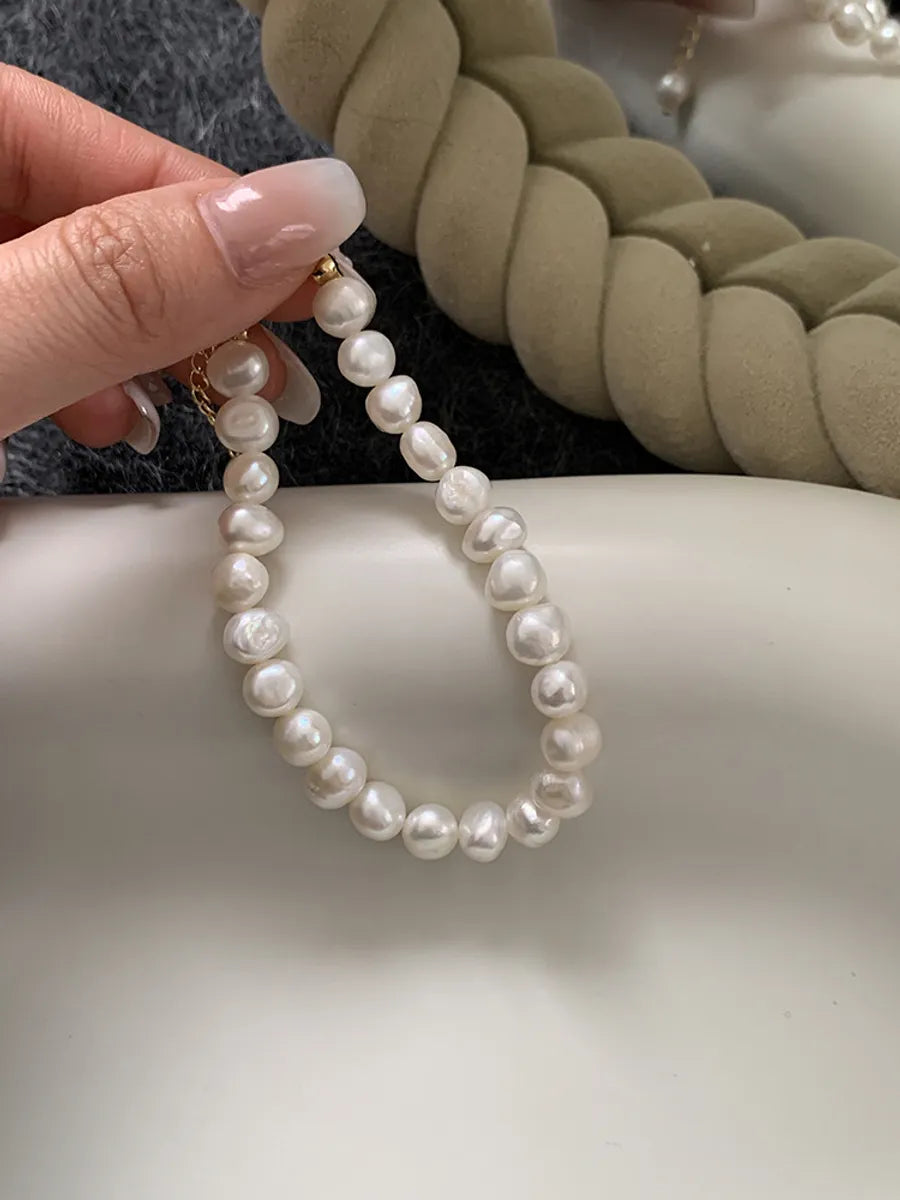 Basic Classic Style Geometric Freshwater Pearl Bracelets In Bulk