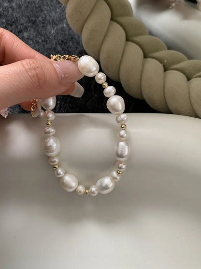 Basic Classic Style Geometric Freshwater Pearl Bracelets In Bulk