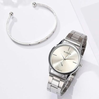 Basic Classic Style Round Solid Color Quartz Women'S Watches