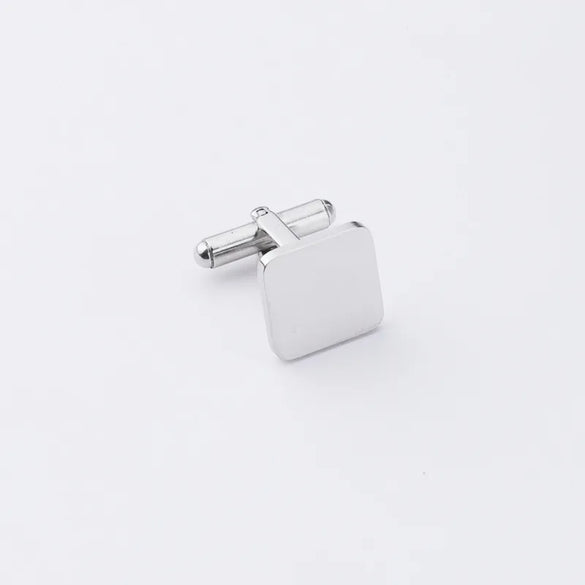 1 Piece Basic Classic Style Square Customization Laser Engraving Stainless Steel Plating DIY Jewelry Accessories