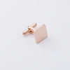 1 Piece Basic Classic Style Square Customization Laser Engraving Stainless Steel Plating DIY Jewelry Accessories