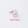 1 Piece Basic Classic Style Square Customization Laser Engraving Stainless Steel Plating DIY Jewelry Accessories