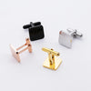1 Piece Basic Classic Style Square Customization Laser Engraving Stainless Steel Plating DIY Jewelry Accessories