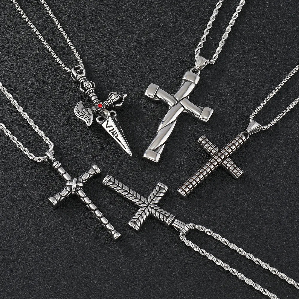 Basic Cross 304 Stainless Steel Plating Women'S