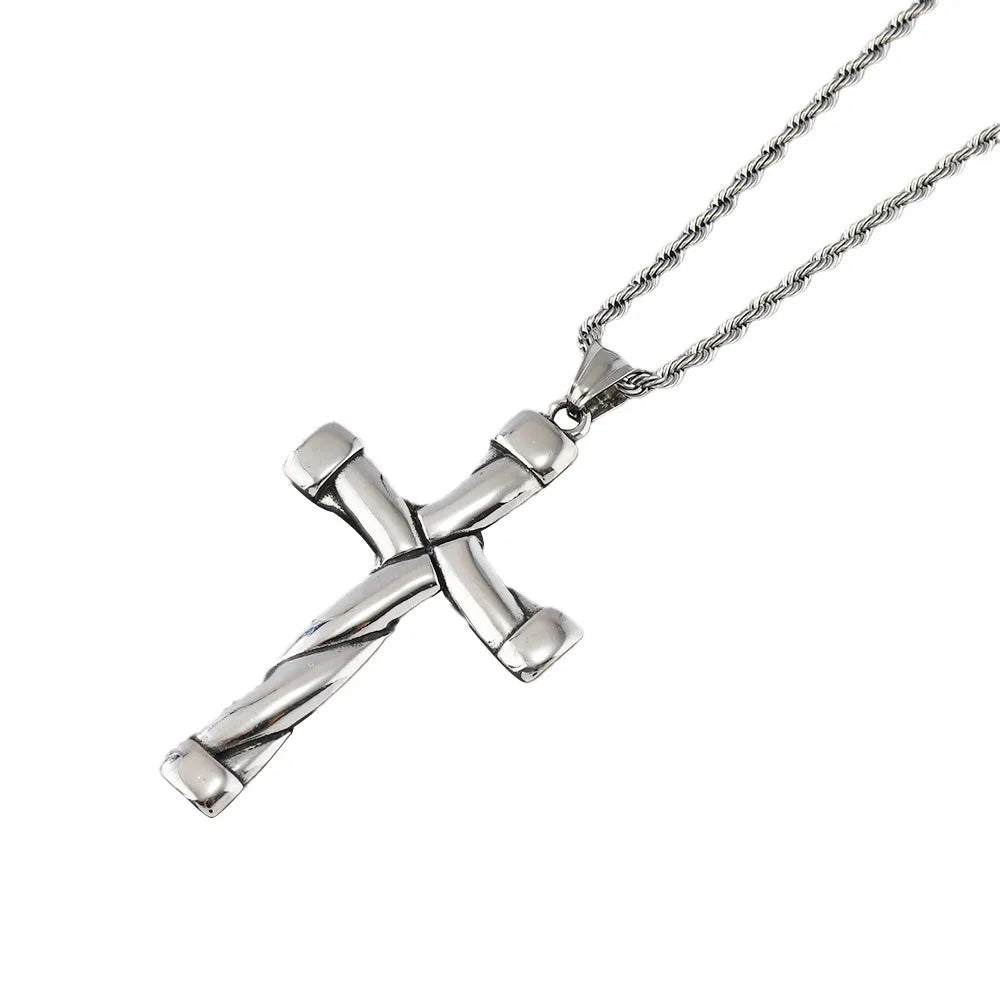 Basic Cross 304 Stainless Steel Plating Women'S