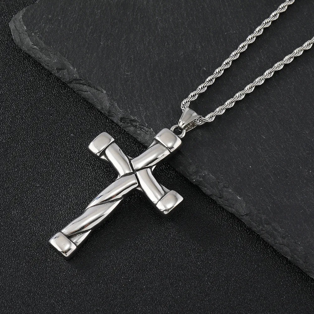 Basic Cross 304 Stainless Steel Plating Women'S