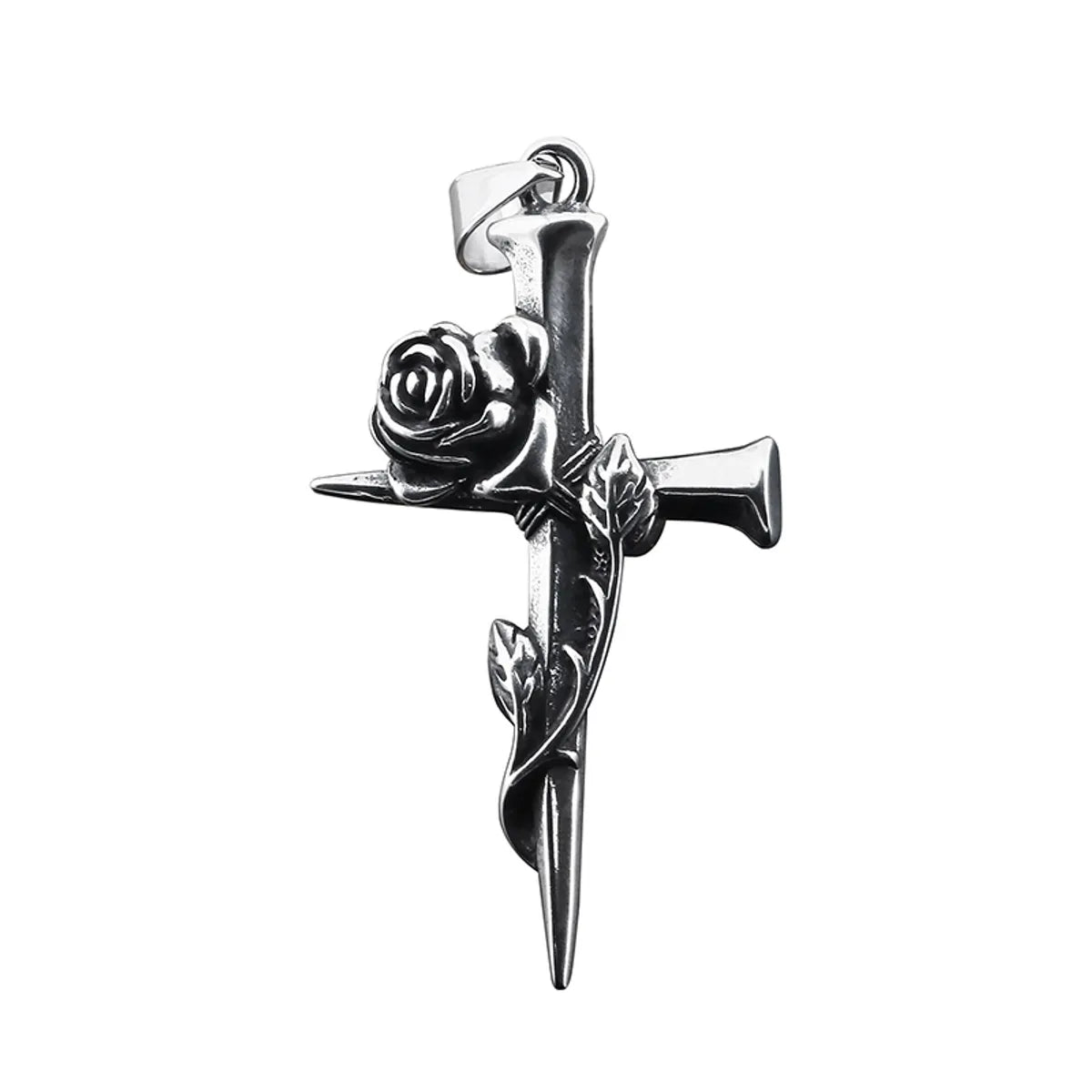 Basic Cross Stainless Steel Polishing Unisex Charms